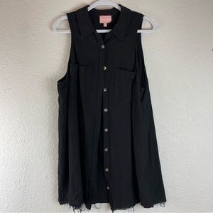 Show Me Your MuMu Black Button Down Shirt